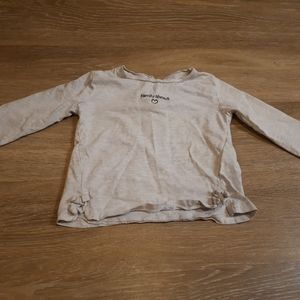 2/$16 ZARA top toddler girl gray 18-24